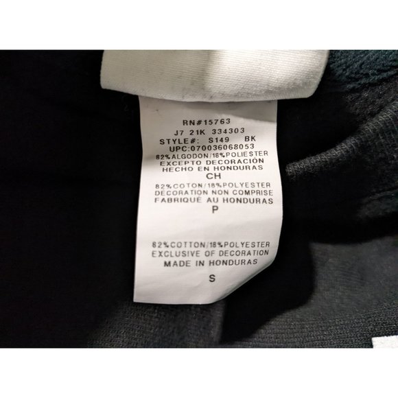 Champion Reverse Weave unisex Sweatshirt Size Small black and white - Picture 4 of 6